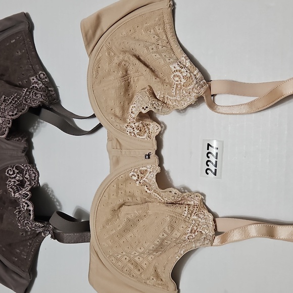 Simply Vera Vera Wang Lace Underwire Bras - 2 Brown and Cream 38C - Picture 8 of 8